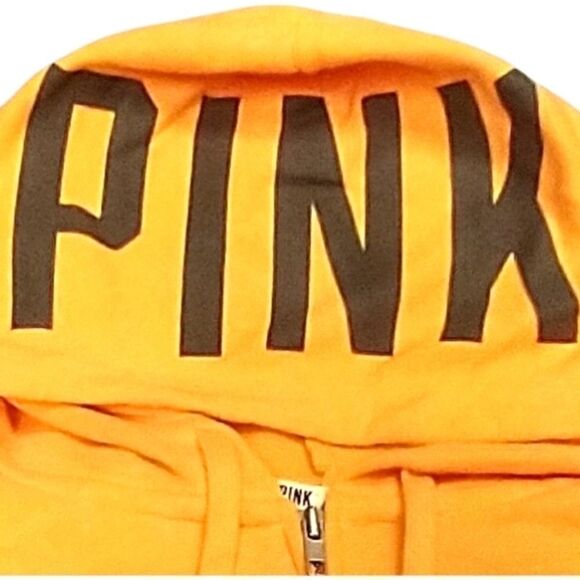 NEW VS PINK Women's Apricot  Oversized  Sweatshirt Jacket. - Picture 6 of 11